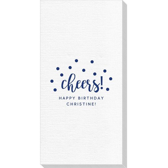 Confetti Dots Cheers Deville Guest Towels