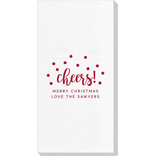 Confetti Dots Cheers Deville Guest Towels