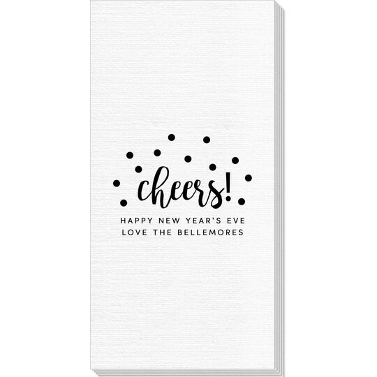 Confetti Dots Cheers Deville Guest Towels