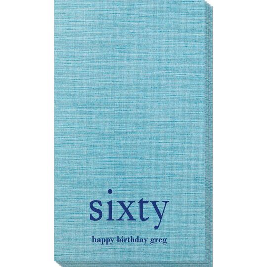 Big Number Sixty Bamboo Luxe Guest Towels