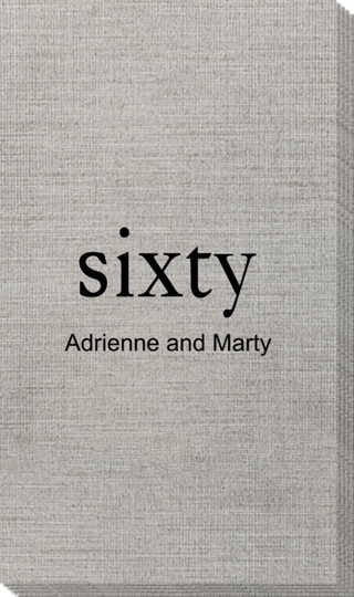 Big Number Sixty Bamboo Luxe Guest Towels