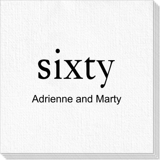 Big Number Sixty Deville Napkins