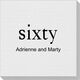 Big Number Sixty Linen Like Napkins Image 2 of 2