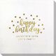 Confetti Dots Happy Birthday Bamboo Luxe Napkins Image 1 of 4