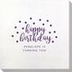 Confetti Dots Happy Birthday Bamboo Luxe Napkins Image 2 of 4