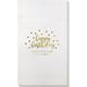 Confetti Dots Happy Birthday Bamboo Luxe Guest Towels Image 1 of 4