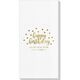 Confetti Dots Happy Birthday Deville Guest Towels Image 1 of 4