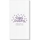 Confetti Dots Happy Birthday Deville Guest Towels Image 3 of 4