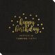 Confetti Dots Happy Birthday Linen Like Napkins Image 4 of 4
