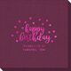 Confetti Dots Happy Birthday Linen Like Napkins Image 2 of 4