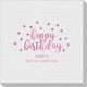 Confetti Dots Happy Birthday Linen Like Napkins Image 3 of 4
