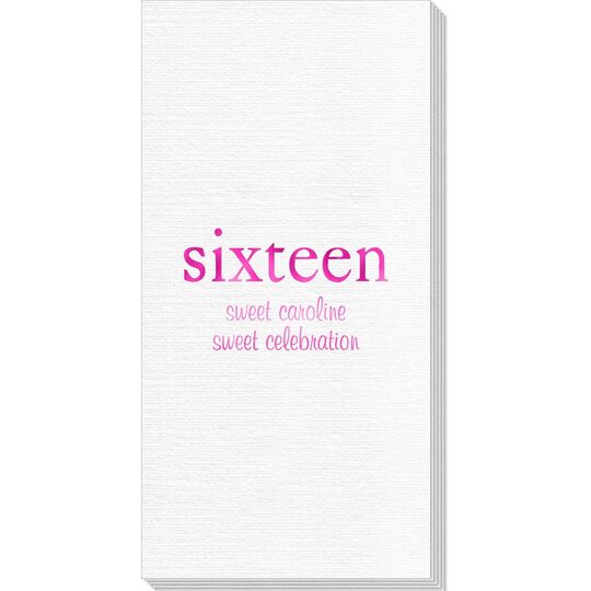 Big Number Sixteen Deville Guest Towels