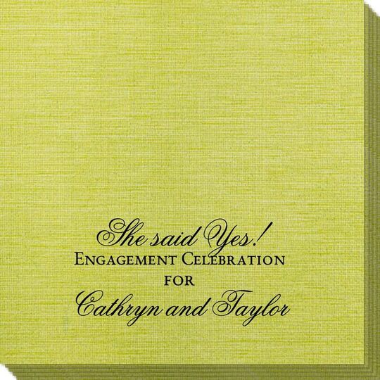 Basic Text of Your Choice Bamboo Luxe Napkins