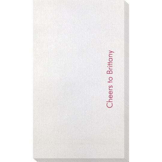 Basic Text of Your Choice Bamboo Luxe Guest Towels