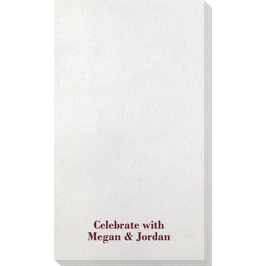 Basic Text of Your Choice Bamboo Luxe Guest Towels