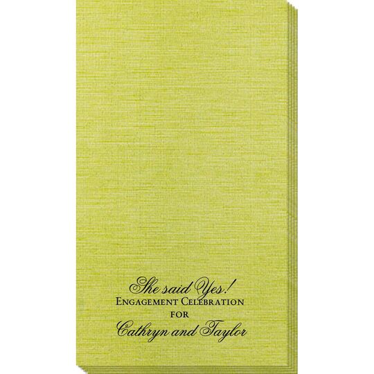 Basic Text of Your Choice Bamboo Luxe Guest Towels