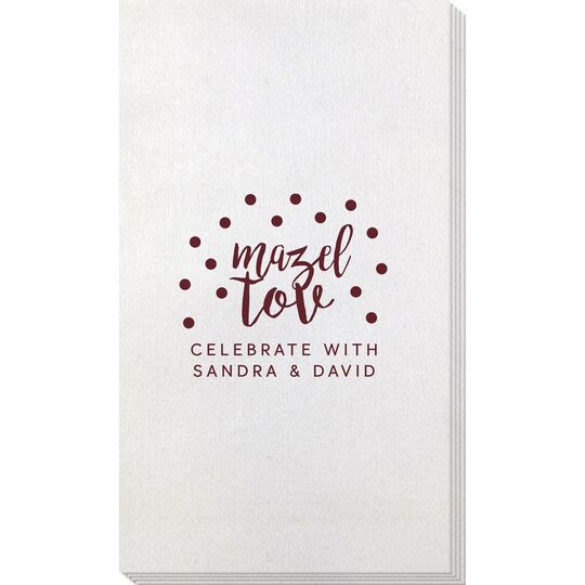 Confetti Mazel Tov Bamboo Luxe Guest Towels