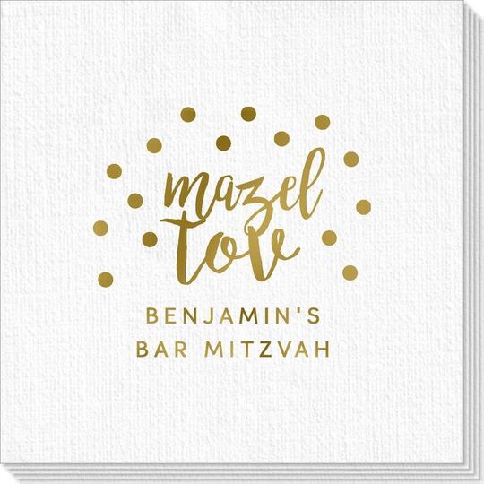 Confetti Mazel Tov Deville Napkins