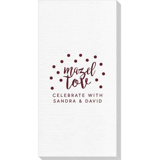 Confetti Mazel Tov Deville Guest Towels