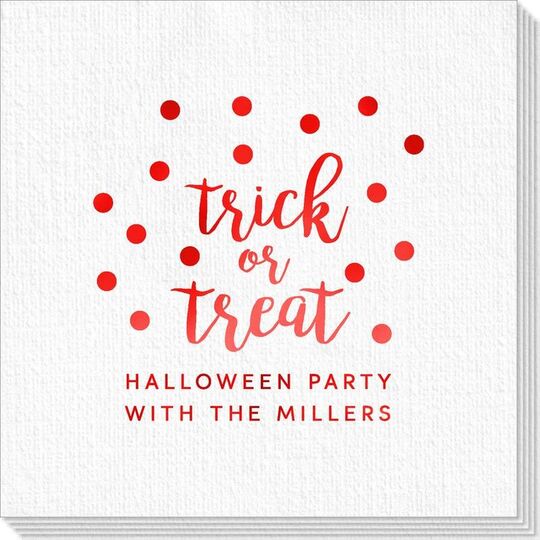 Confetti Dots Trick or Treat Deville Napkins