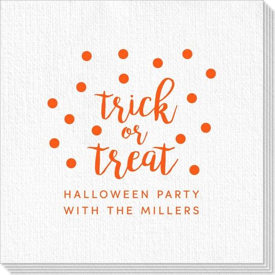Confetti Dots Trick or Treat Deville Napkins
