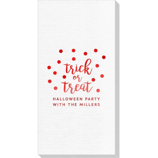 Confetti Dots Trick or Treat Deville Guest Towels