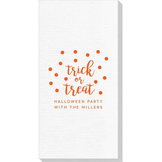 Confetti Dots Trick or Treat Deville Guest Towels