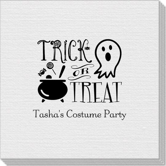 Trick or Treat Linen Like Napkins