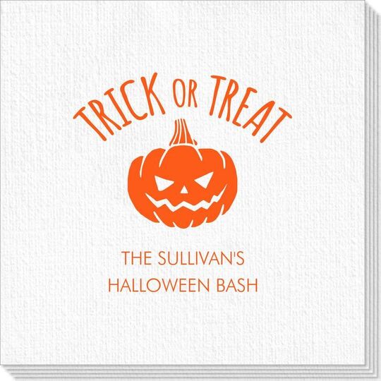 Trick or Treat Pumpkin Deville Napkins