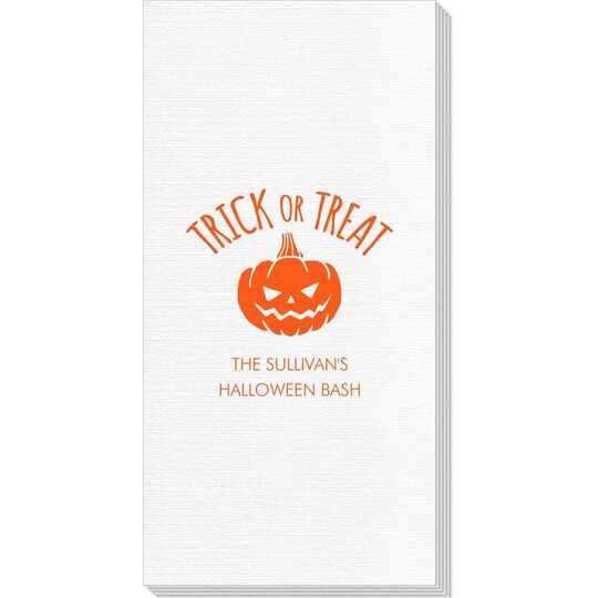 Trick or Treat Pumpkin Deville Guest Towels