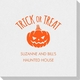 Trick or Treat Pumpkin Linen Like Napkins Image 2 of 2