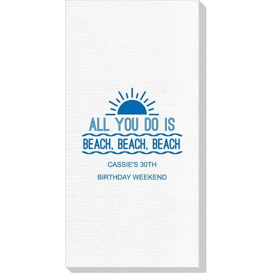 All You Do Is Beach, Beach, Beach Deville Guest Towels