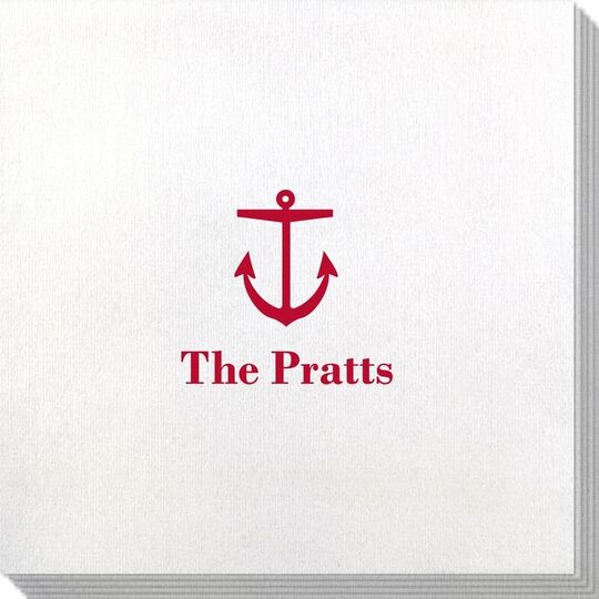 Nautical Anchor Bamboo Luxe Napkins