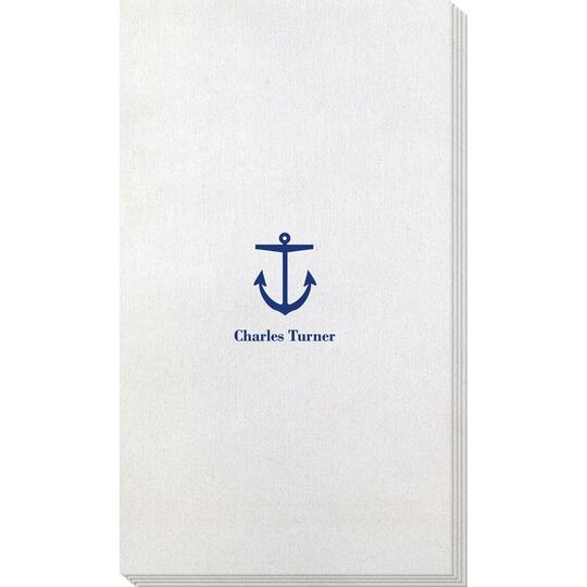 Nautical Anchor Bamboo Luxe Guest Towels