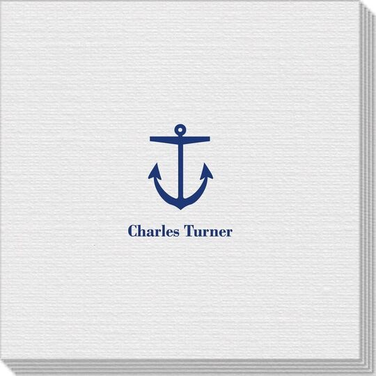 Nautical Anchor Linen Like Napkins