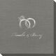 Wedding Rings Bamboo Luxe Napkins Image 2 of 3