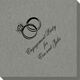 Wedding Rings Linen Like Napkins Image 1 of 3