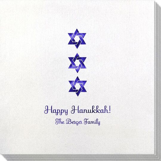 Star of David Row Bamboo Luxe Napkins