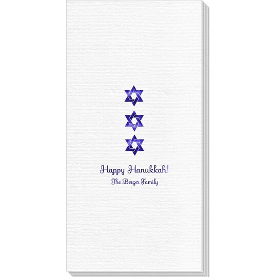 Star of David Row Deville Guest Towels