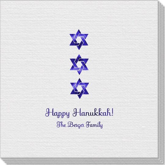 Star of David Row Linen Like Napkins