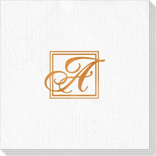 Framed Initial Deville Napkins