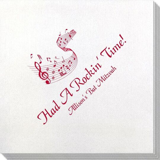 Musical Staff Bamboo Luxe Napkins