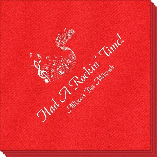 Musical Staff Linen Like Napkins