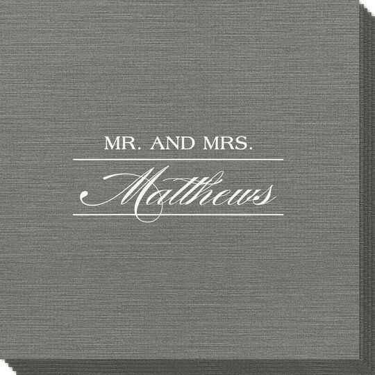 Mr. and Mrs. Bamboo Luxe Napkins