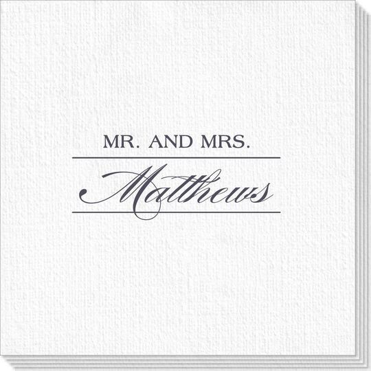 Mr. and Mrs. Deville Napkins