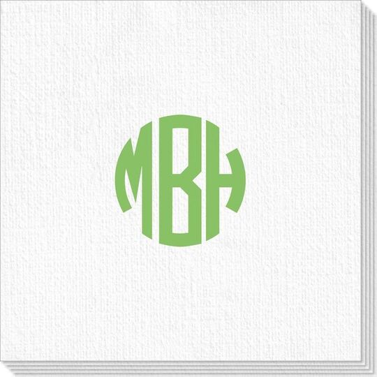 Rounded Monogram Deville Napkins