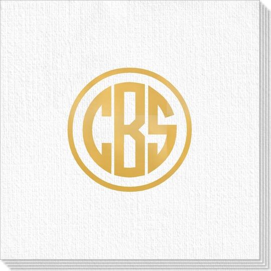 Framed Rounded Monogram Deville Napkins