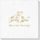 Elegant 50 Golden Years Deville Napkins Image 2 of 2