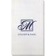 Framed Initial Plus Text Bamboo Luxe Guest Towels Image 1 of 2