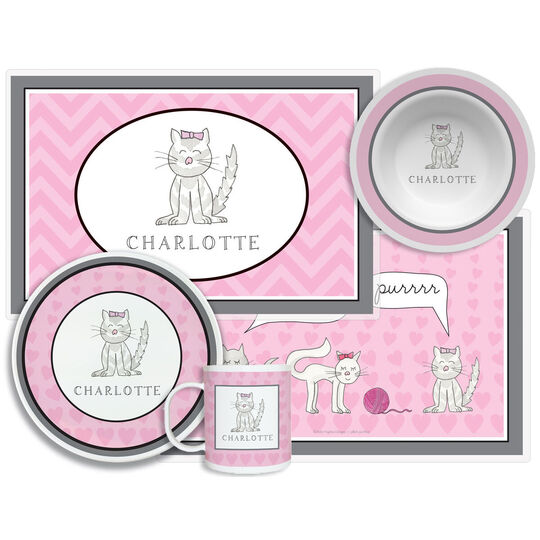 Purrfect 4-Piece Dinnerware Set